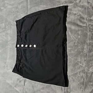Black button-up skirt